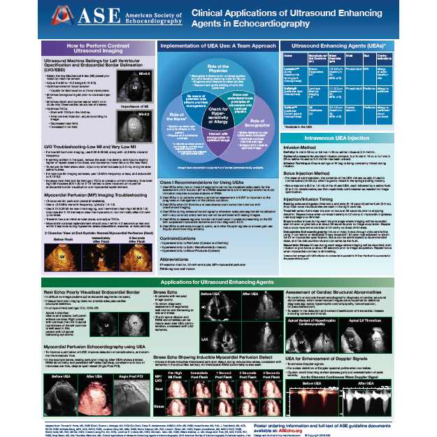 Clinical Applications of Ultrasound Enhancing Agents in Echo Flip Chart Poster